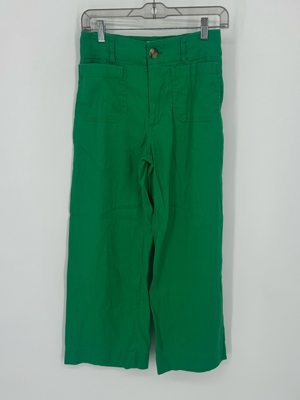 Anthropologie Maeve Colette European Linen Stretch High-Rise Wide-Leg Pants 25 - Picture 2 of 11